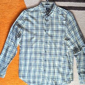 New! JCrew Soft Plaid button down shirt- size large